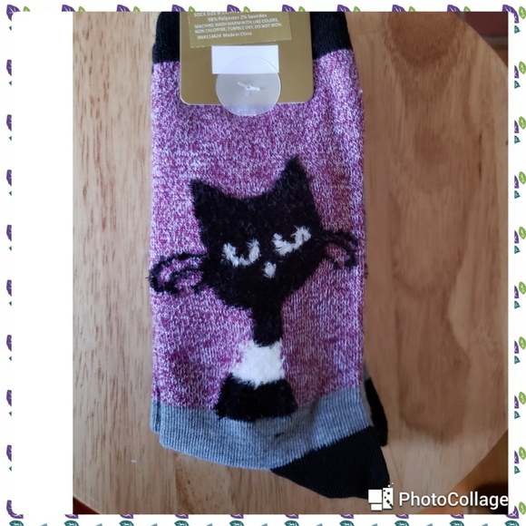 🧨NWT. 3 Pair Pack Cat Socks - Picture 3 of 4